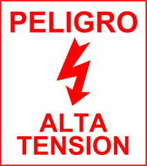 Cartel Linea Peligro Alta TensiÓn