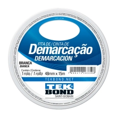 Cinta De Demarcacion Pvc Blanco 48x15000 Tek-bond 708199